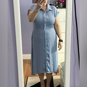 Miami Light Blue Midi Dress